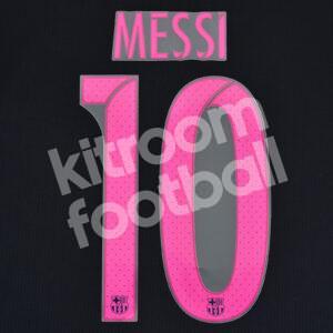 Official Reissue v2 2016-17 Barcelona Away Name Number Set #10 MESSI Avery