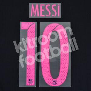 Original Player Issue 2016-17 Barcelona Away Name Number Set #10 MESSI Avery