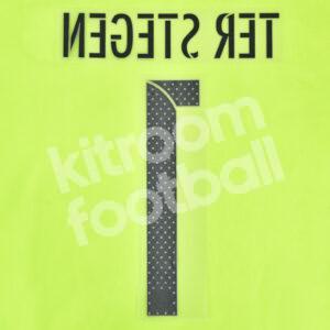 Original Player Issue 2016-17 Barcelona Goalkeeper Name Set #1 TER STEGEN Avery - Image 3