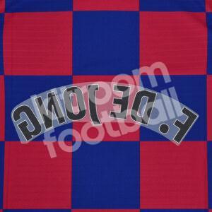 Original Player Issue 2019-21 Barcelona Home Name Block F. DE JONG La Liga - Image 3