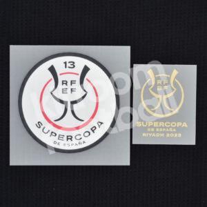 Original Player Issue Supercopa 2023 Barcelona Patch Parche Riyadh Supercup
