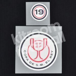 Original Player Issue 2022-23 Real Madrid + 19 Copa del Rey Patch Parche