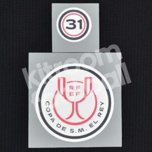 Original Player Issue 2022-25 Barcelona + 31 Copa del Rey Patch Parche v1