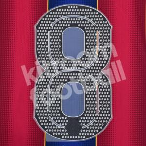 Original Player Issue 2019-22 Barcelona Home Number #8 Champions - Image 3