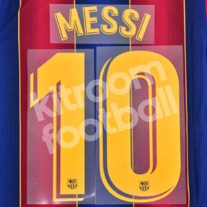 Official Stadium 2018-21 Barcelona Home Name Number Set #10 MESSI La Liga
