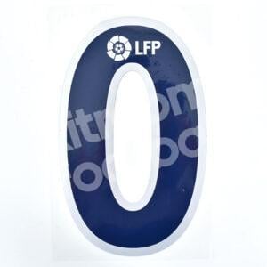 2002-04 Barcelona Away Number #0 LFP Repro