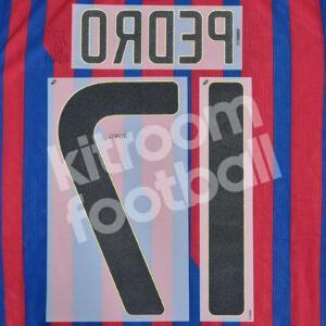 Original Player Issue 2011-12 Barcelona Name Set #17 PEDRO Sipesa - Image 3
