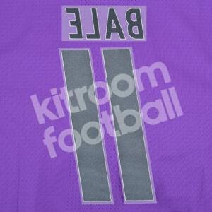 Original Player Issue 2016-17 Real Madrid Away Name Number Set #11 BALE Sporting ID - Image 3