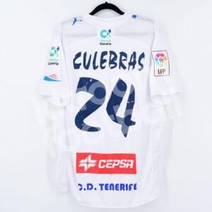 2009-10 Tenerife Home Shirt #24 Culebras Puma Match Worn vs Barcelona