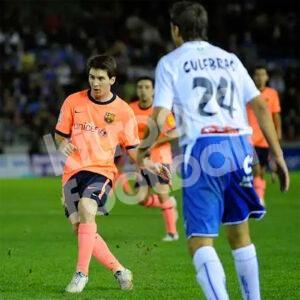 2009-10 Tenerife Home Shirt #24 Culebras Puma Match Worn vs Barcelona - Image 4