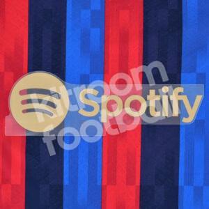 Original Player Issue 2022-23 Barcelona Sponsor Patch Spotify Home Avery