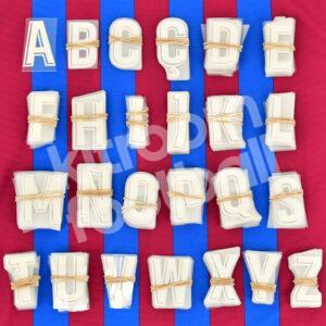 Original Player Issue 2021-22 Barcelona Home Letters Avery La Liga (1x Letter)