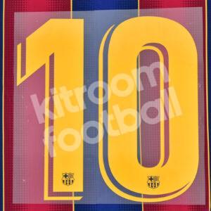 Official 2018-21 Barcelona Home Number #10 La Liga Stadium Version