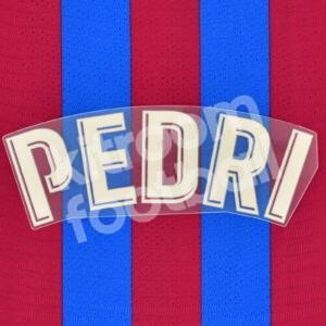 Original Player Issue 2021-22 Barcelona Home Name Block PEDRI Avery La Liga