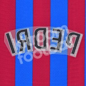 Original Player Issue 2021-22 Barcelona Home Name Block PEDRI Avery La Liga - Image 3