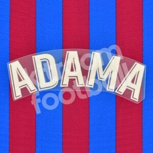 Original Player Issue 2021-22 Barcelona Home Name Block ADAMA Avery La Liga