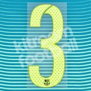 2016-17 Barcelona Third Number #3 Repro