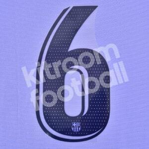 Original Player Issue 2021-22 Barcelona Away Number #6 La Liga Avery