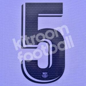 Original Player Issue 2021-22 Barcelona Away Number #5 La Liga Avery
