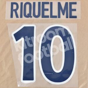 2002-03 Barcelona Name Set #10 RIQUELME (Away UEFA) Repro v2