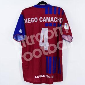 2004-05 Levante Home Shirt #4 DIEGO CAMACHO Match Worn Kelme Size L Camiseta