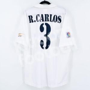 2002-03 Real Madrid Home Shirt #3 ROBERTO CARLOS Match Worn Size L - Image 1