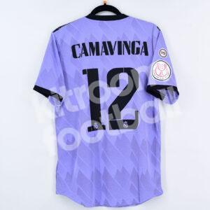 2022-23 Real Madrid Away Match Authentic Shirt #12 CAMAVINGA Size M Copa del Rey - Image 1