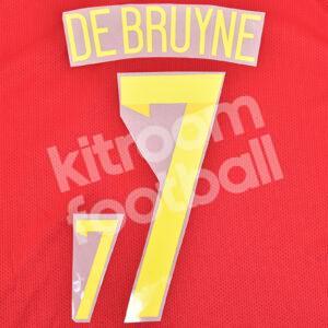 2015 Belgium Name Number Set #17 DE BRUYNE Repro - Image 3