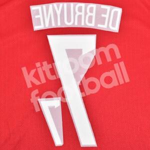 2015 Belgium Name Number Set #17 DE BRUYNE Repro - Image 4