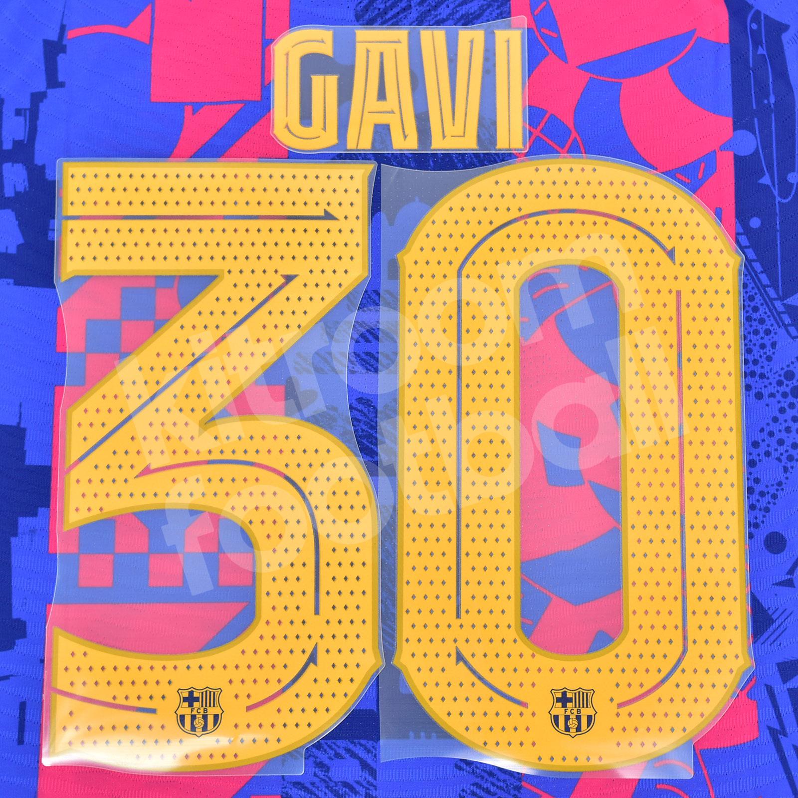 2021-22 Barcelona Third Player Issue Name Number Set #30 GAVI