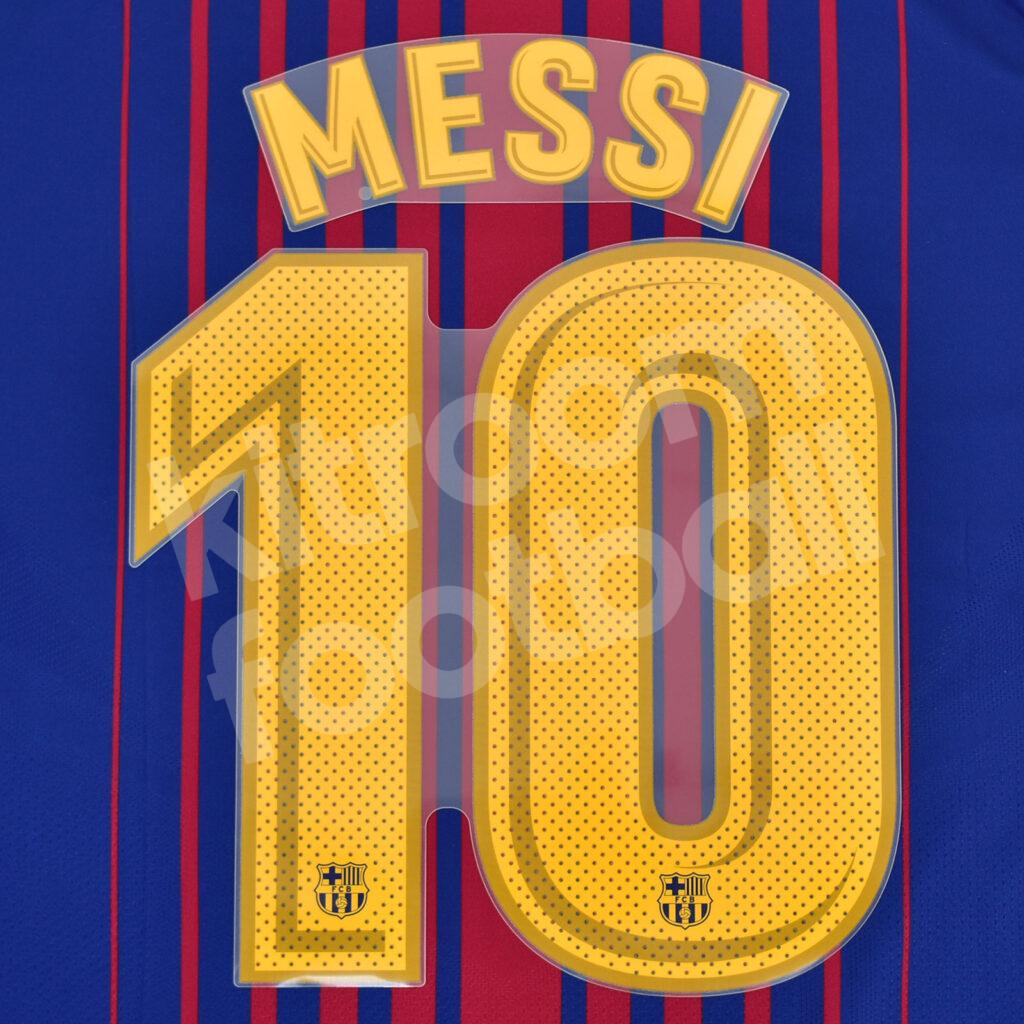 Lionel Messi FC Barcelona La Liga match worn home jersey