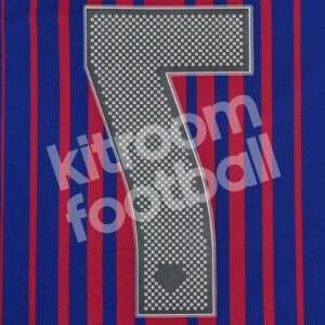 Original Player Issue 2017-18 Barcelona Home Number #7 Avery - Image 3