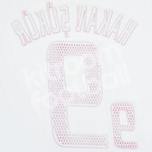 World Cup 2002 Turkey Away Name Set Number #9 HAKAN SUKUR Repro - Image 3