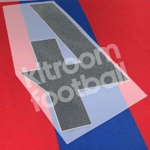 2007-08 Barcelona Home, Away Name Set & Number #4 MARQUEZ (Repro) v2 - Image 3