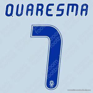 2014-15 FC Porto Home Name Set #7 QUARESMA Liga Portugal Repro - Image 1