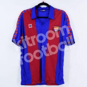 1980s Barcelona Home Shirt Meyba #10 MARADONA (Very Good) L - Image 4