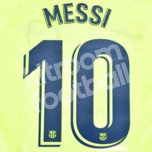 Official Stadium 2018-19 Barcelona Away Name Number Set #10 MESSI