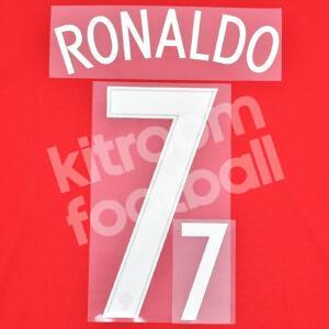 Official UEFA Euro 2016 Portugal Home Name Number Set #7 RONALDO Sporting ID - Image 1