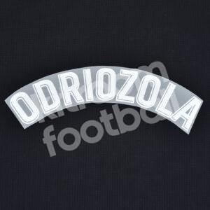 2018-19 Real Madrid La Liga Away Name Block ODRIOZOLA Repro