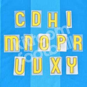 Original Player Issue 2007-08 Barcelona Home Letter Lot Set Sipesa