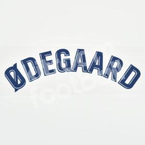 2020-21 Real Madrid La Liga Home Name Block ODEGAARD Repro