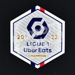 2022-23 Ligue 1 PSG Patch Champion 2022 Uber Eats Repro