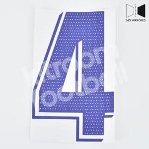 2021-22 Real Madrid Home Number #4 La Liga Repro