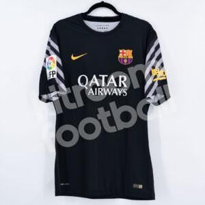 2015-16 Barcelona Goalkeeper #13 C. BRAVO Match Un Worn Black La Liga - Image 3