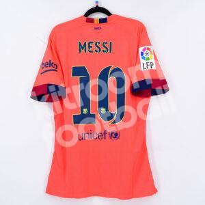 2014-15 Barcelona Player Issue Away #10 MESSI Size L BWNT - Image 1