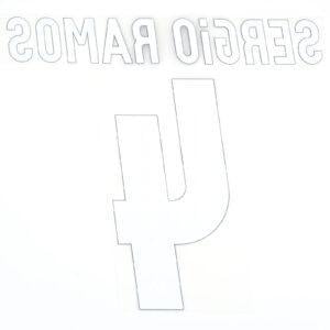 2016-17 Real Madrid Home Name Number Set #4 SERGIO RAMOS Repro v2 - Image 3