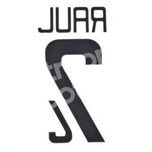 2008-09 Real Madrid Home Name Set #7 RAUL (Repro) - Image 3