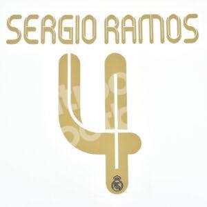 2011-12 Real Madrid Home Name Set #4 SERGIO RAMOS Repro