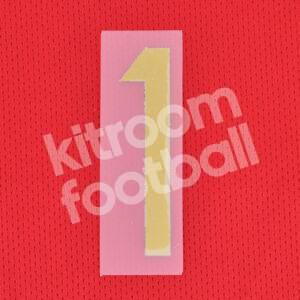 Spain World Cup 2014 Number Gold Repro #1 Small (Home)