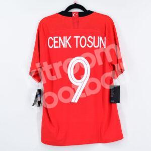 2018 Turkey Home Shirt #9 CENK TOSUN Vaporknit Match Authentic (M) - Image 1